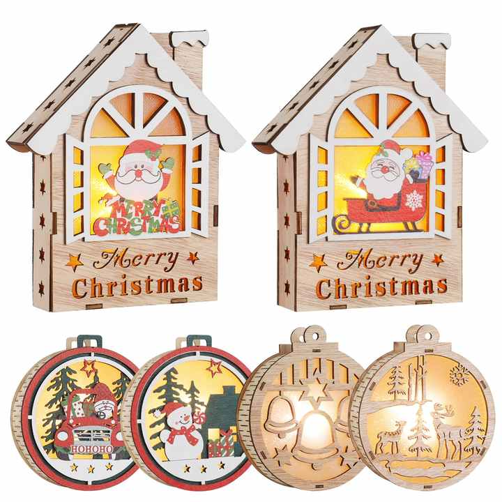 Yog'ochdan yasalgan bayram bezaklari